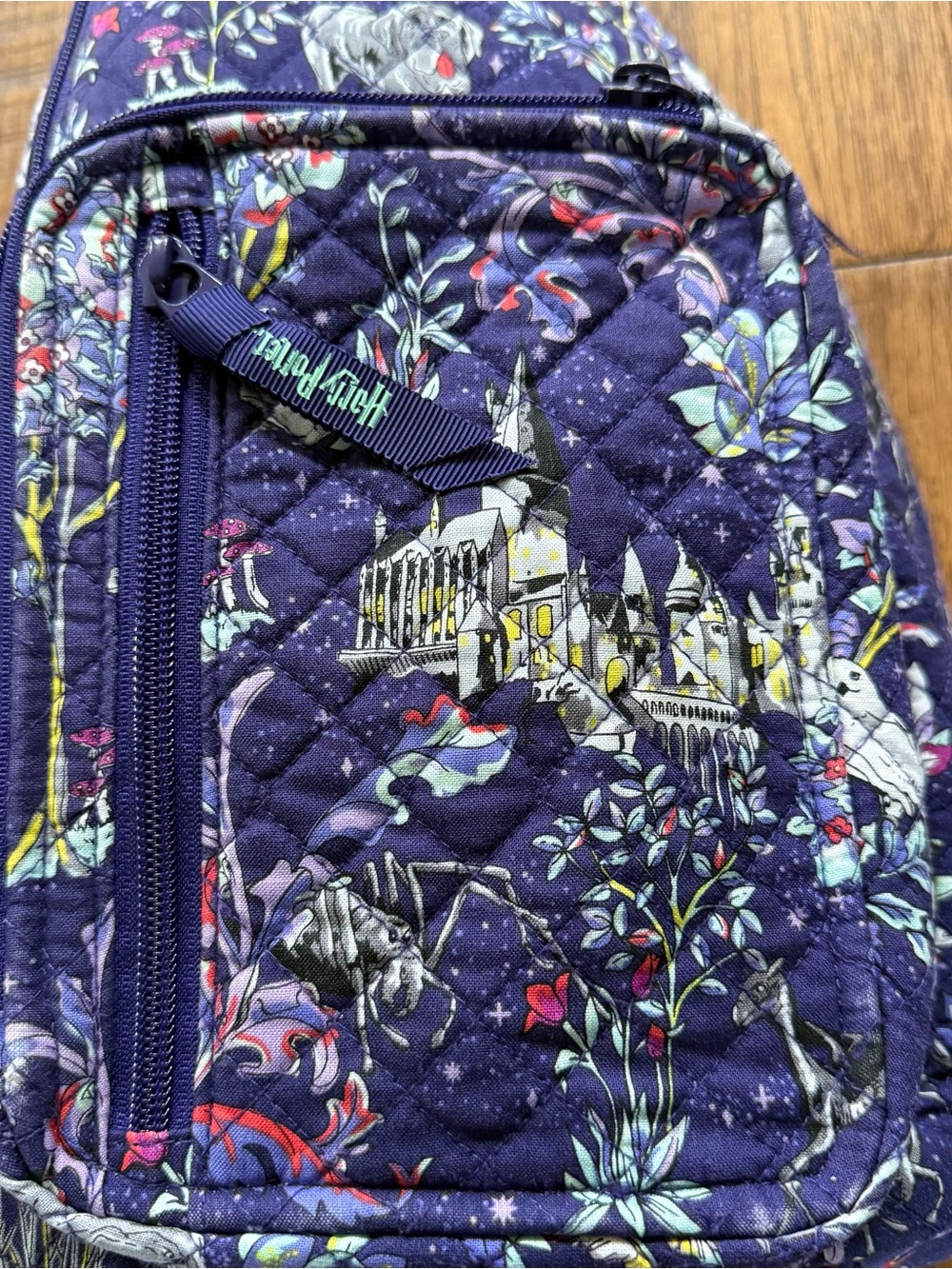 Harry Potter Vera Bradley Sling Backpack Magical Creatures Print Adjustable - Picture 10 of 14